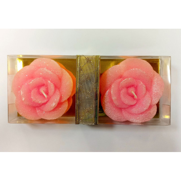 Свеча в виде розы в подарочной упаковке EDG